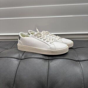 Thousand Fell Lace Up White Eco Recycled Tennis Shoes Mens size 10.5 Green